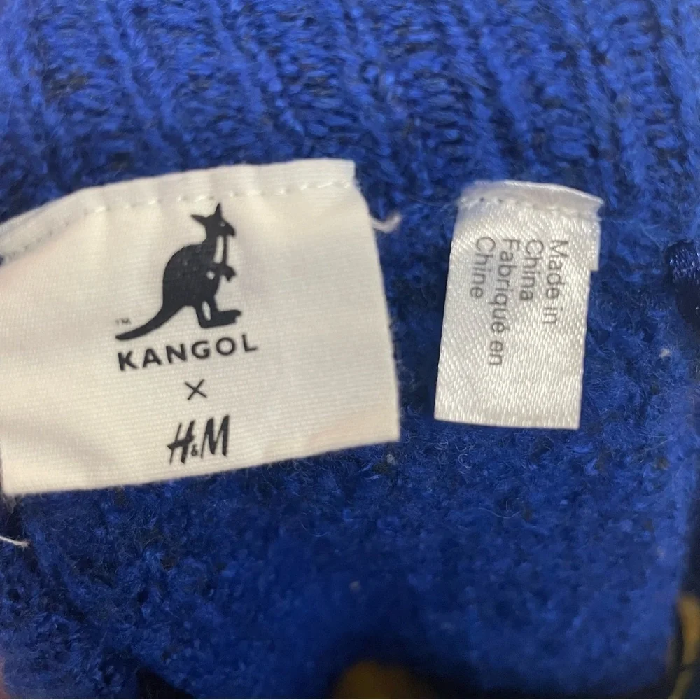 Kangol X H&M sweater collab women’s size XS oversized neon colorblock